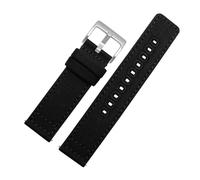 BQAXUREW EDVENA Cinturino For Orologio In Tela A Sgancio Rapido 18mm 20mm 22mm Cinturini In Nylon Di Ricambio For Cinturino Da Polso Accessori For Orologi(Black 1,22mm)