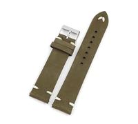 BQAXUREW EDVENA Cinturino For Orologio In Vera Pelle 18-22mm Fibbia In Acciaio Inossidabile Cinturini For Orologi In Nabuk Accessori For Cinturini For Orologi Da Uomo(Green,18mm)