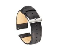 BQAXUREW EDVENA Cinturino In Pelle Crazy Horse 20mm 22mm Cintura Di Ricambio For Cinturino For Orologio Retrò Con Barra A Molla A Sgancio Rapido(Black 1,20mm)