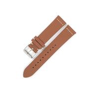 BQAXUREW EDVENA Cinturino In Vera Pelle Morbida 18mm 19mm 20mm 22mm Sostituzione Cinturino Orologio Da Donna Con Fibbia Ad Ardiglione Modello Litchi In Pelle Bovina(Brown,19mm)