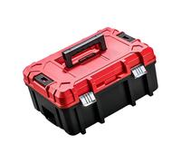 BQBQERT Contenitore resistente della scatola degli attrezzi dell'elettricista con lo spazio di stoccaggio di doppio strato e la struttura di rinforzo per lo strumento professionale