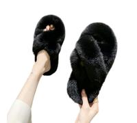 BQDPYZBD Pantofole pelose da Donna Slip On in Pelliccia Soffici E