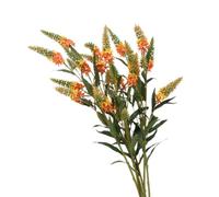 BQEE Fiori artificiali di lupino di lavanda, altezza 75 cm, 3 pezzi, 5 teste di fiori perfetti per matrimoni, ristoranti, ufficio e camera da letto (arancione)