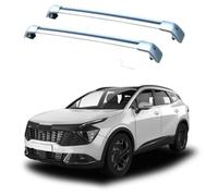 Bqieai 2PCS Auto Alluminio Portapacchi Barre, per Kia Sportage (nq5) 2022-2025 portatutto Sponda Laterale Totale Barra Trasversale Car Styling Accessori,C