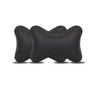 Bqieai 2PCS Auto Pelle PU Cuscino Poggiatesta, per Jeep Wrangler Sahara Wrangler JK Unlimited Wrangler Unlimited Wrangler Jlu Cuscini Collo Sostiene Confortevole Traspirante Car sedili Accessori