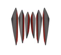 Bqieai 6PCS Auto PVC Paraurti Anteriore Spoiler Frontali Labbro, per Alfa Romeo Giulietta 145 146 147 155 156 159 164 166 SZ 4C 8C Splitter Lato Canards Diffusore Protezione Accessori,B