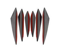 Bqieai 6PCS Auto PVC Paraurti Anteriore Spoiler Frontali Labbro, per BYD Seal U DM-i Splitter Lato Canards Diffusore Protezione Accessori,A