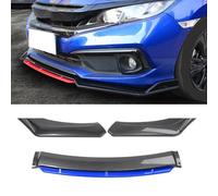 Bqieai Auto ABS Paraurti Anteriore Spoiler Frontali Lip, per Audi A3 8P Sportback 2008-2013 Lip Splitter Labbro Inferiore Diffusore Anticollisione Diffusore Accessori,B/Blue-Carbon Fiber
