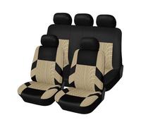BQKCD Auto Set Coprisedili per Fiat Panda 4×4 / Panda Van/Panda Sport/Panda 100HP / Panda Cross Leather, Set Copri-Sedile Fodere per Anteriori e Posteriori Confortevole Traspirante Accessori Interno