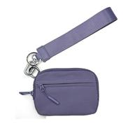 BQLFPOIHP Commonlyto Wallet, The Wallet 2nd Gen, Wristlet Nylon Large Space With Zipper, Waterproof Material(Purple)