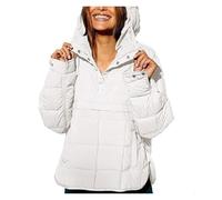 BQLFPOIHP Gloryboom Puffer Jacket, Gloryboom Women's Hooded Puffer Jacket, Women's Hooded Puffer Jacket(White,XL)
