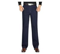 BQLFPOIHP Lunifit Mens Jeans, Jettjeans - Men's Classic Straight Fit Stretch Jeans(Dark blue,29)