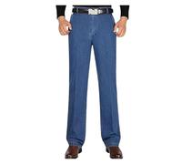 BQLFPOIHP Lunifit Mens Jeans, Jettjeans - Men's Classic Straight Fit Stretch Jeans(Light blue,29)
