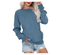 BQLFPOIHP Regulatem Sweatshirt, Women's Crewneck Hoodless Sweatshirt, Crew Neck Sweatshirts Women(Peacock green,2XL)