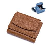 BQLFPOIHP Wallet, Foldable Slim Compact Card Holder, Unisex Wallet with Coin Pouch(Earthy Yellow)