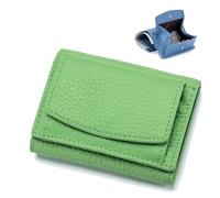 BQLFPOIHP Wallet, Foldable Slim Compact Card Holder, Unisex Wallet with Coin Pouch(Green)
