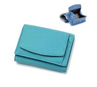BQLFPOIHP Wallet, Foldable Slim Compact Card Holder, Unisex Wallet with Coin Pouch(Sky Blue)