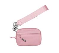 BQLFPOIHP Wallet, The Wallet 2nd Gen, Wristlet Nylon Large Space With Zipper, Waterproof Material(Pink)