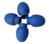 Bqlzr 2 cm lunghezza 1.3 cm diametro tamburo di gomma blu accessori bacchetta Silent punte drum Mallet punte di ricambio copertura, confezione da 4