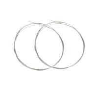 BQLZR - 2 corde di ricambio per pianoforte, in filo di acciaio, 1 m, colore: argento