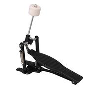 Bqlzr 23,5 x 14 cm, set di pedali e bacchette per percussioni in alluminio nero con molla sinistra, kit di riparazione della batteria