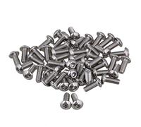 BQLZR 304 in acciaio inox M4 Metric Hex Socket Cap Viti Bulloni 10 mm Lunghezza filettatura Confezione da 50