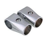 Bqlzr 32 mm ID argento alluminio a doppio senso per tubi di mensole e connettore tubi, confezione da 2