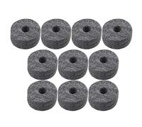 BQLZR 4 cm Dia Rotondo Nero Morbido Rondelle in feltro Supporto per piatti con spessore di 1,5 cm per kit di batteria Confezione da 10