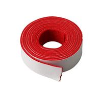 BQLZR - Binario di ricambio in feltro per pianoforte, 130 x 1,9 cm, colore: rosso e bianco, pezzi per strumenti musicali