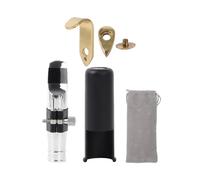 BQLZR Bocchino per sassofono tenore per musicisti 8# argento con gancio per pollice, kit di supporto