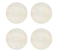 BQLZR Bongo - Set di 4 pelli professionali per tamburo, 35 x 35 x 0,1 cm, per 25,4 cm, colore: Beige