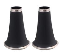 BQLZR Campana per clarinetto nero, pezzi di ricambio per legni, 11,5 x 8 x 3 cm, confezione da 2