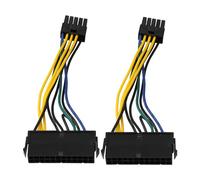 BQLZR Cavo 13,5 cm Lunghezza Cavo da 24 Pin a 10 pin Cavo di prolunga per adattatore per scheda madre con alimentatore per computer ATX Confezione da 2