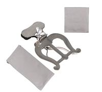 Bqlzr, clip portatile in metallo argentato, per trombone, per spartiti musicali, accessorio per apprendimento musicale