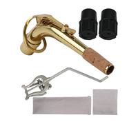 BQLZR Collo alto curvo con morsetto a bussola 4 x 4 mm sul supporto 2 x kit di tappi per sassofono