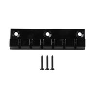 BQLZR Cordiera a ponte in lega di zinco nera, Accessori Chitarra Elettrica a 6 corde con coda rigida