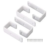 BQLZR Ganci resistenti a 7 forme per scaletta per letto a castello, per casa, confezione da 4, colore: bianco