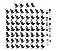 BQLZR Guide per chitarra elettrica professionale, in metallo, colore nero, confezione da 60