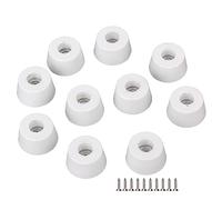 BQLZR Mobili da gabinetto Piedini in gomma da incasso Pad Tavolo da scrivania Paracolpi Custodia protettiva 25 x 20 x 13 mm Bianco Confezione da 10