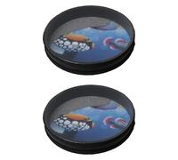 BQLZR Morsetto per spartiti musicali a forma di tromba argentata, da 2,2 cm a 1 cm, confezione da 2