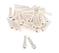 BQLZR Ponte per chitarra acustica, corde in osso bianco, piroli con guscio a pois, confezione da 30