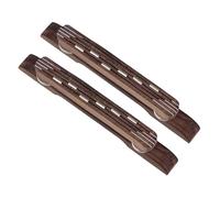 BQLZR Ponte per chitarra regolabile in palissandro a 6 corde, pezzo di ricambio, 12 x 1,2 cm, confezione da 2