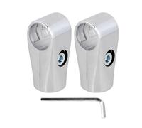 BQLZR Raccordi per tubi in lega di alluminio, 25 mm di diametro interno, 25 mm, a due vie, per mensole, scaffolature, confezione da 2