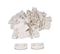 BQLZR Set di 30 inserti per doghe in plastica bianca per rete in legno
