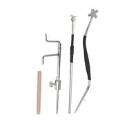 BQLZR Violin Wood Sound Post w/Setter Tool & Gauge & Retriever clip argento confezione da 4