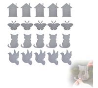 BQRKOTM 20 Pezzi Kit Riparazione Zanzariera Autoadesivo, Adesivi, Nastro Per Riparare, Invisibile, Trasparente, 4 Forme, Per La Riparazione Di Zanzariere E Schermi