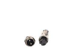 BQSLUMLZU 1 Set GX20 Dado Tipo Maschio e Femmina connettore Elettrico 2/3/4/5/6/7/8/9/10/12/14/15 Pin 20mm Pannello Filo Rotondo Presa Aviazione Spina(Gx20-2 Nut Type)