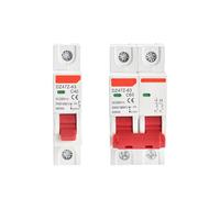 BQSLUMLZU DZ47Z-63 Interruttore Automatico DC in Miniatura 1P 2P 250V 550V 63A 6kA Interruttore Curva Solare fotovoltaico C Mini Interruttore Automatico(16A,2P 550VDC)