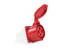 BQSLUMLZU Spina e Presa industriali Solide 4 Core 32A Maschio e Femmina Docking Impermeabile antideflagrante Connettore aeronautico 380V(Surface Mounted Socket)