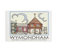 BQUWR Wymondham Market Cross Travel retro tela poster decorazione camera da letto paesaggio decorazione regalo 50 x 75 cm
